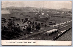 K49/ Canal Dover Ohio Postcard c1910 American Sheet Steel Co Factory  414