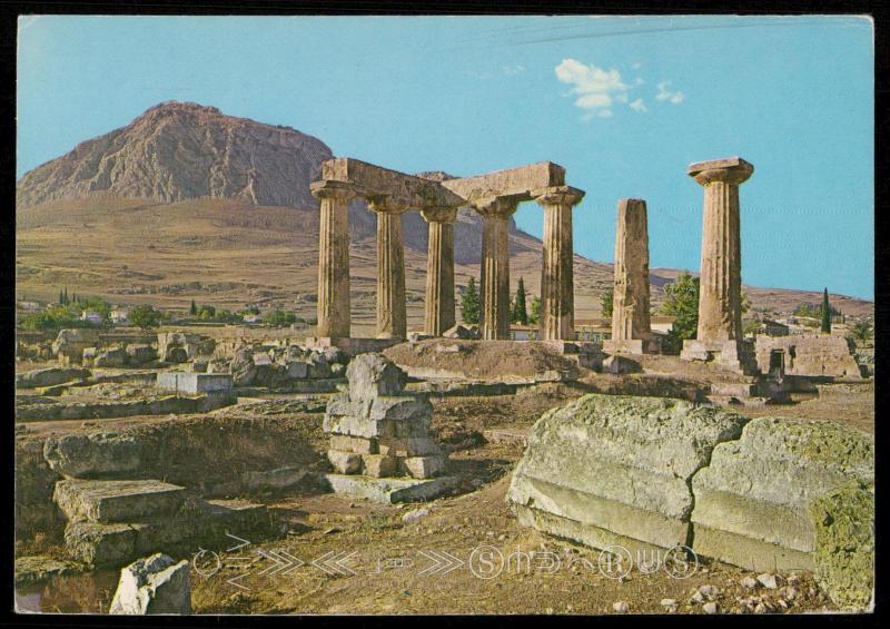 Corinth (Ancient) The temple of Apollo and the Acrocorinth