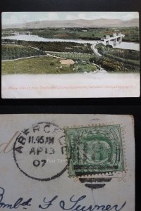 Wales: Menai Straits c1907 (PM) ABERGELE DUPLEX (181) & GIBRALTAR cds