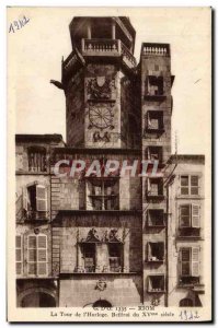 Old Postcard Riom The Tower I & # 39Horloge Belfry