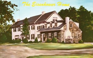 Vintage Postcard President Eisenhower's Home Gettysburg Pennsylvania PA