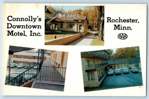 c1950's Connolly's Downtown Motel Inc. Multiview Rochester Minnesota MN Postcard