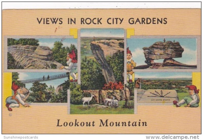 Tennessee Lookout Mountain Views In Rock City Gardens Curteich