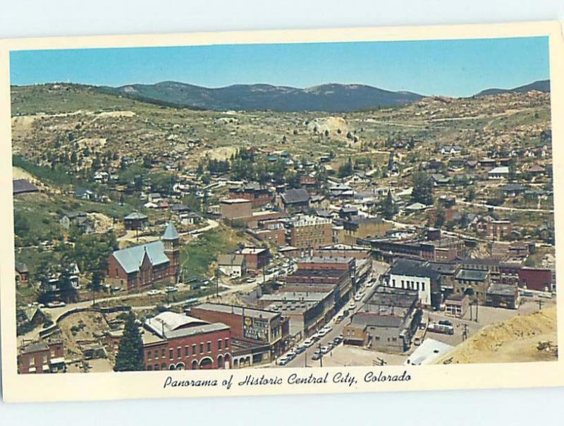 Pre-1980 PANORAMIC VIEW Central City - Near Golden & Denver Colorado CO F8863