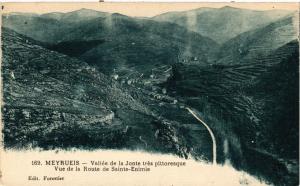 CPA MEYRUEIS - Vallée de la Jonte - Vue de la Route de Ste-ENIMIE (638322)