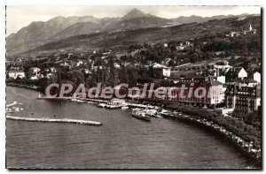 Postcard Evian Les Bains Old Port I'Hotel Albert 1er