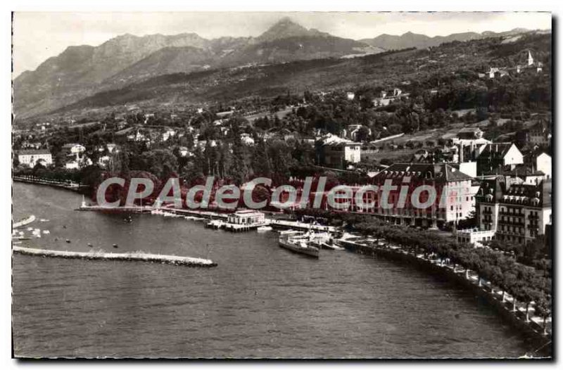 Postcard Evian Les Bains Old Port I'Hotel Albert 1er