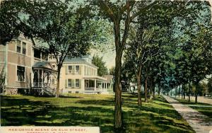 c1907 Postcard; Residence Scene on Elm Street, Coffeyville KS Montgomery County