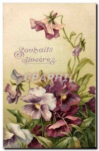 Old Postcard Fantasy Flowers