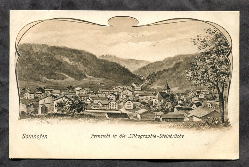 dc693 - GERMANY Solnhofen c1898-1903 Panoramic View