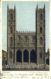 L'Eglise de Notre Dame Montreal Canada 1905 