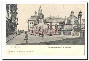 Belgium Ostend Old Postcard View of the Kursaal since its restoration