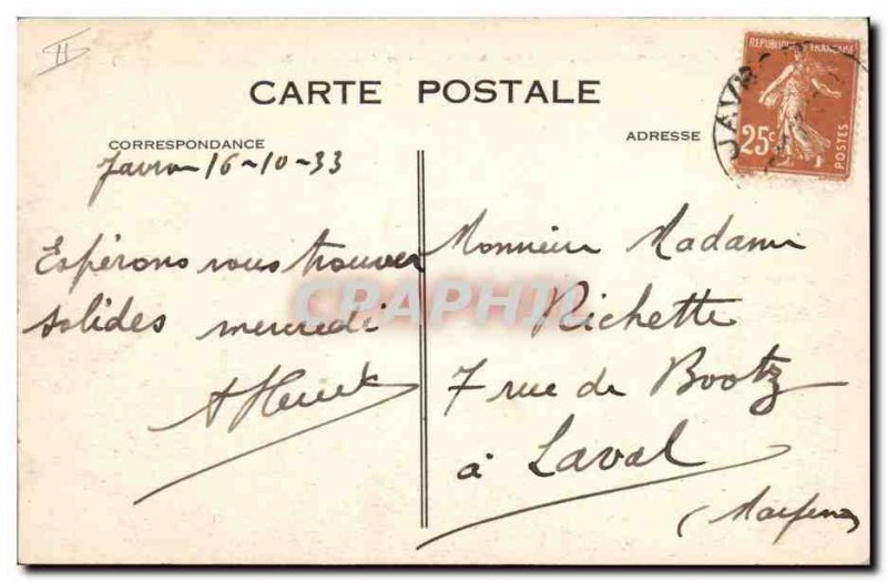 Old Postcard Fougeres Bachelot The castle of Pylaie