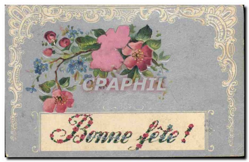 Old Postcard Bonne fete