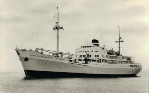 m.s Oranje Nassau Ship RPPC Vintage Postcard 07.47