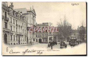 Old Postcard Nancy Protestant Temple Square Saint John