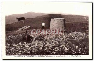 Old Postcard Col de la Sickle La Table d & # 39orientation atop Montrond