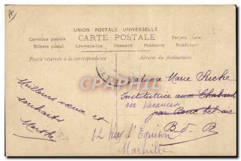 Old Postcard Fancy Marie Surname