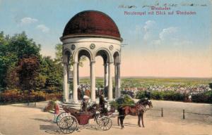 Germany Wiesbaden Nerotempel mit Blick auf Wiesbaden 02.70