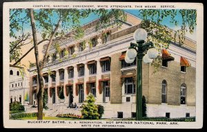 Vintage Postcard 1915-1930 Buckstaff Baths, Hot Springs, Arkansas (AR)