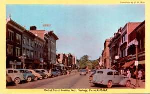 Pennsylvania Sunburt Market Street Looking West Dexter Press