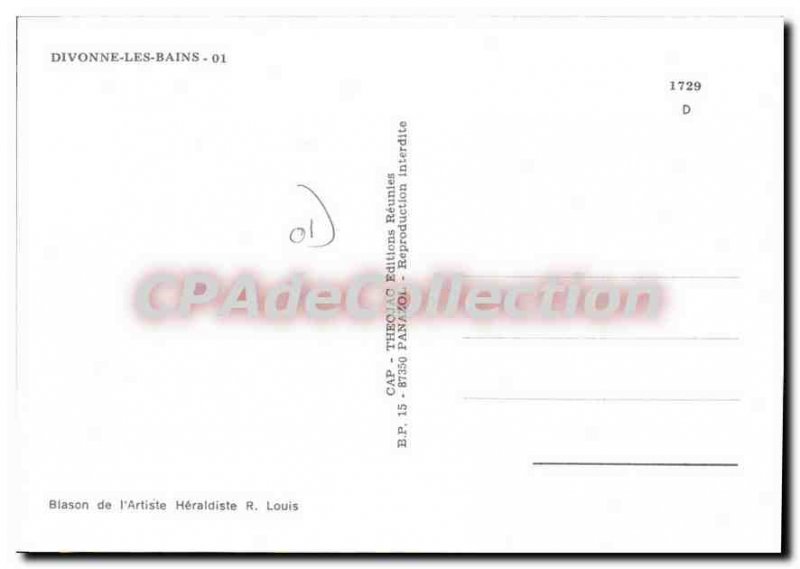Old Postcard Divonne les Bains