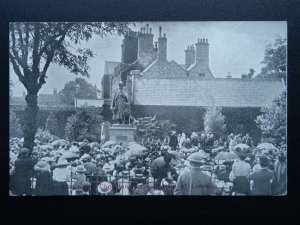 Lincoln UNVEILING THE TENNYSON STATUE c1909 Postcard by W.K. Morton