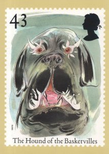 The Hound Of The Baskervilles Sherlock Holmes RMPQ Stamp Rare Postcard