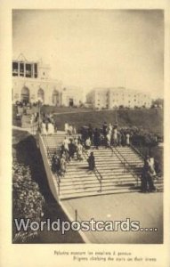 Pilgrims climbing stairs on their knees Montreal Canada Unused 