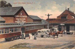 Moravia New York Lehigh Valley Depot Train Station Vintage Postcard AA56261 