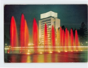 Postcard Town Center By Night, Tapiola, Finland