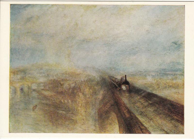 Postcard art Turner - Rain , Steam and Speed