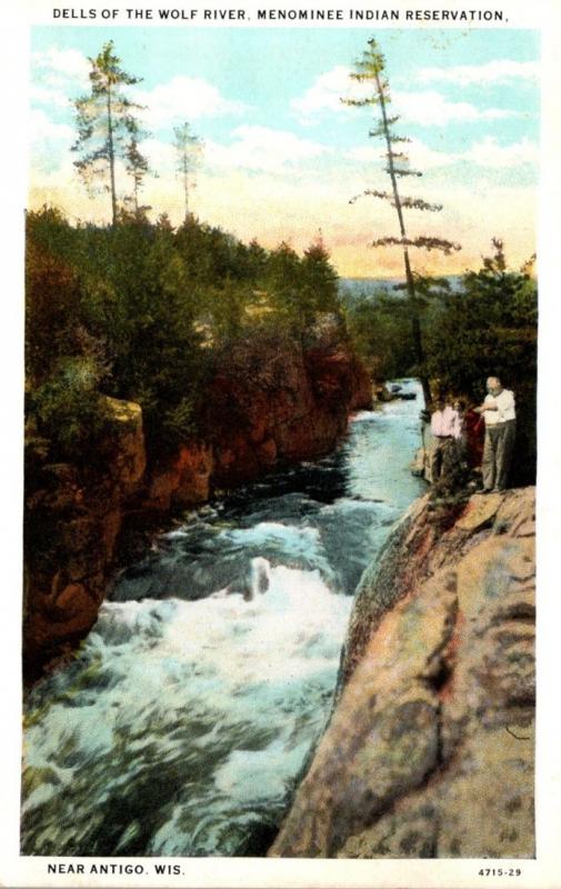 Michigan Dells Of The Wolf River Menominee Indian Reservation Near Antigo Cur...