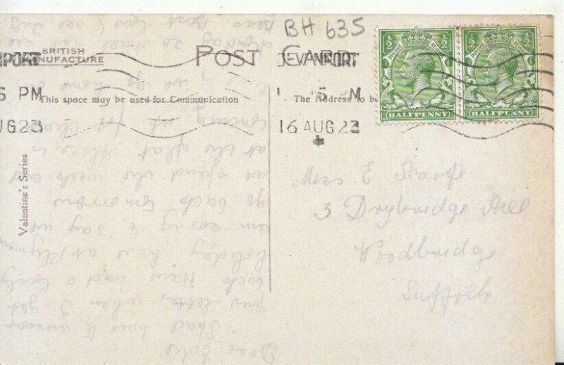 Devon Postcard - Drake's Statue - Plymouth - TZ11726