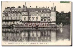 Old Postcard Rambouillet Chateau Park Canals taken