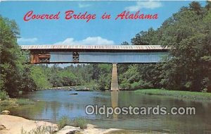 Covered Bridge, Locust Fork Cleveland, Ala, USA Unused 