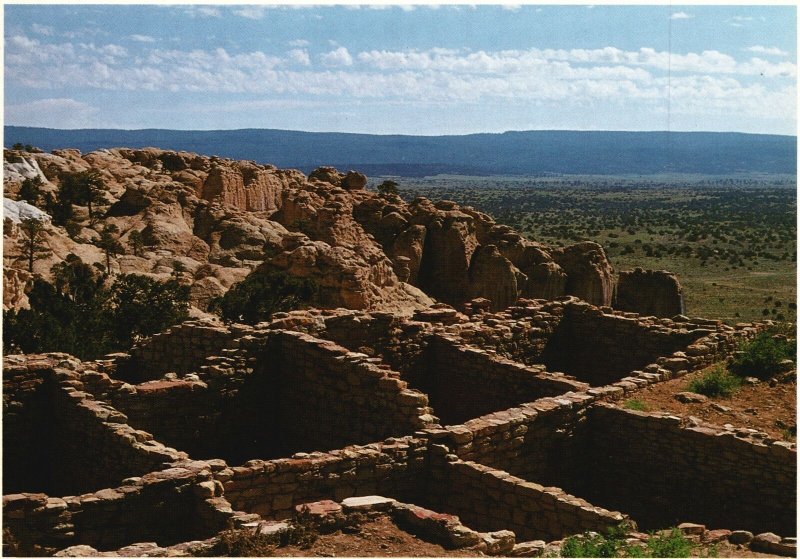 Vintage Postcard El Morro National Monument Atsinna Ruins New Mexico NM 