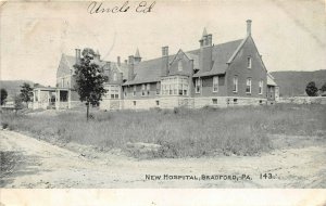 Bradford Pennsylvania 1909 Postcard New Hospital