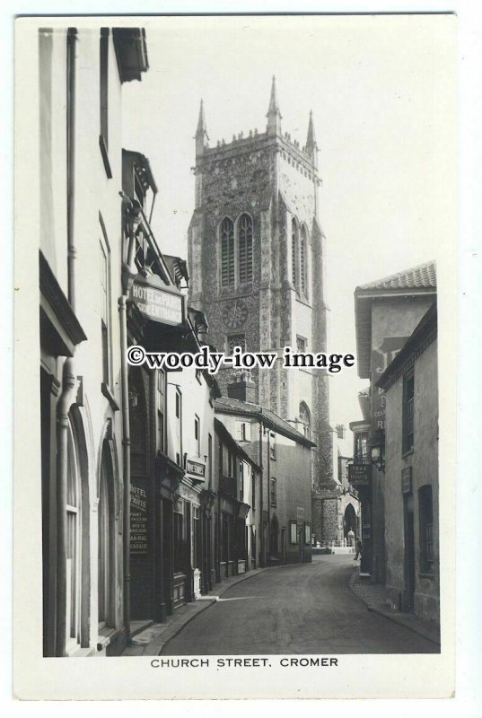 tq1008 - St. Mary the Virgin Church, on Church Street, in Cromer - postcard