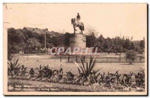 Belgie Belgium Ghent Old Postcard King Albert Monument