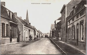 Netherlands Westdorpe Dorpsstraat  Vintage Postcard C089