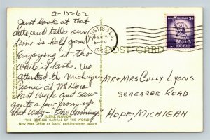 Eustis FL, Post Office, Chrome Florida c1962 Postcard