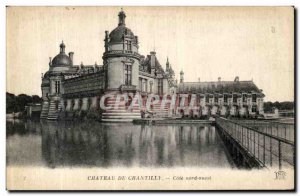 Old Postcard Chateau de Chantilly Cote Nord Quest
