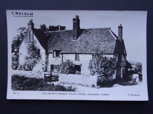 Youth Hostel TOLLSWORTH MANOR YHA Chaldon Surrey c1960's RP Postcard by YHA