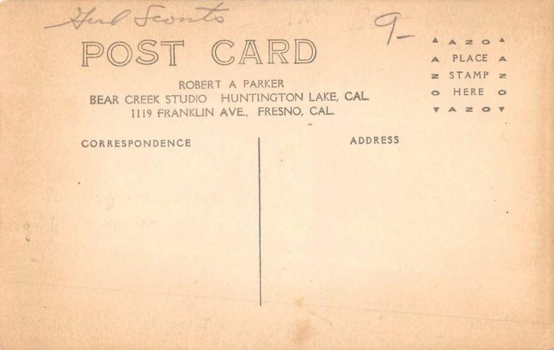Fresno California Girl Scout Camp Real Photo Antique Postcard K61661
