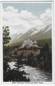 Baniff Springs Hotel and Bow Falls Alberta Canada