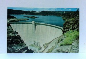 Flaming Gorge Dam Utah On Green River Postcard 