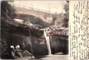 Postcard BRIDGE SCENE Elyria Ohio OH AJ3996