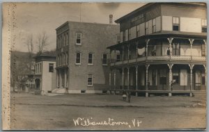 WILLIAMSTOWN VT MONUMENT HOUSE ANTIQUE REAL PHOTO POSTCARD RPPC