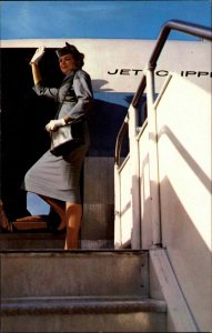 Pan Am American Airlines Flight Attendent Miami Technical School Message PC